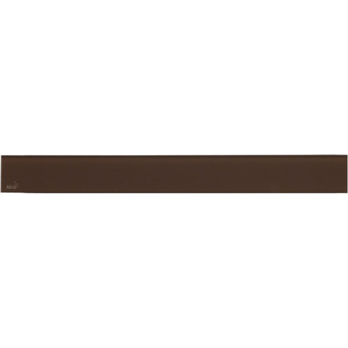 Решетка ALCAPLAST GL1203-1050 для водоотводящего желоба (APZ6, APZ106) дизайн GLASS, стекло коричневое
