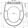 Сидение ALCAPLAST A604 PERGAMON для унитаза Softclose