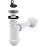 Сифон ALCAPLAST AG210512432 для умывальника Ø32 с нержавеющей peшeткой Ø63