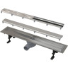 Водоотводящий желоб APZ13-DOUBLE9-850 FIT&GO с двухсторонней решеткой DOUBLE
